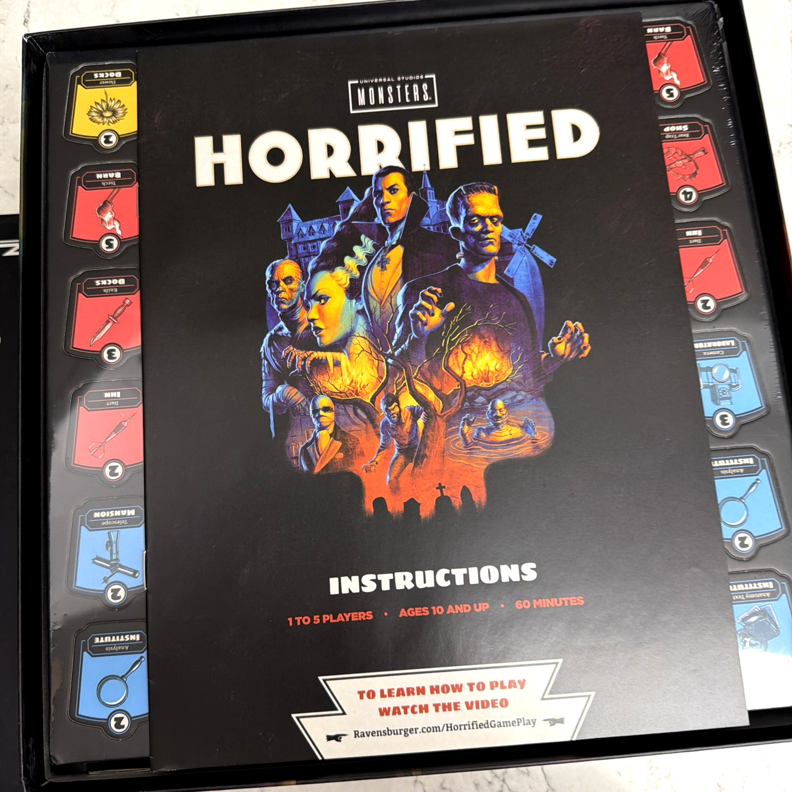 Horrified Universal Monsters Strategy Board Game Complete