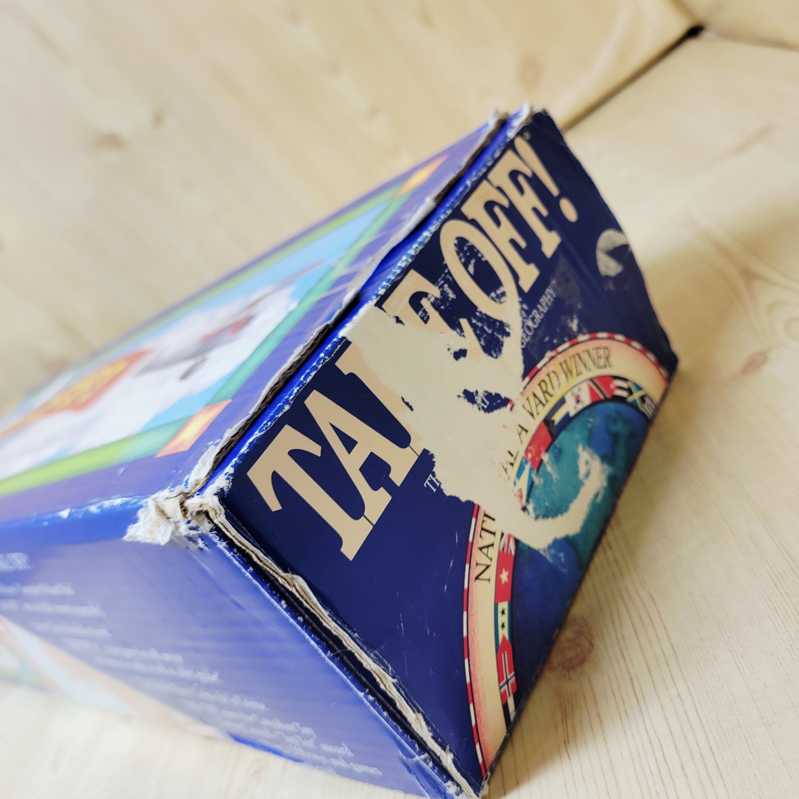Vintage Take Off Board Game Teaches Geography Updated World Map