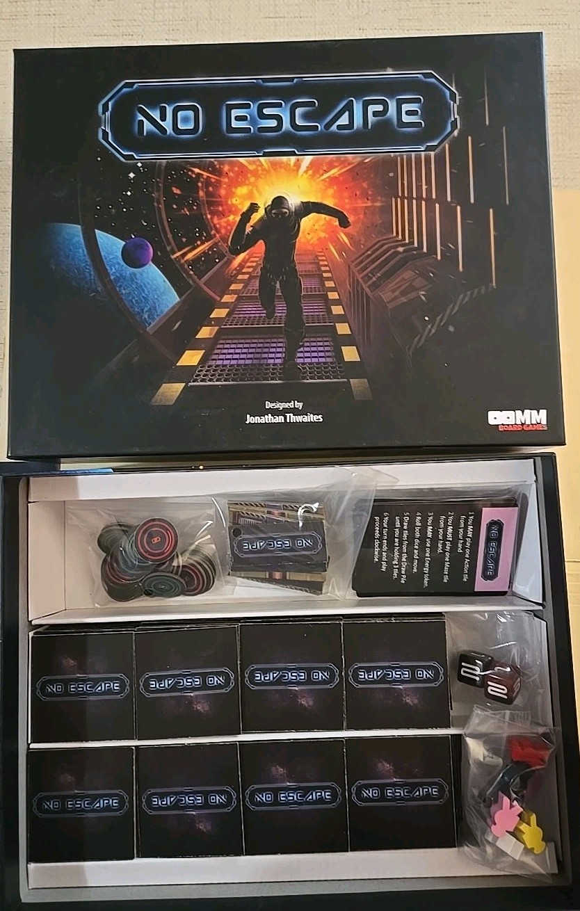 No Escape OOMM Board Game 2018- 2021 Jonathan Thwaites Pre-Owned Excellent