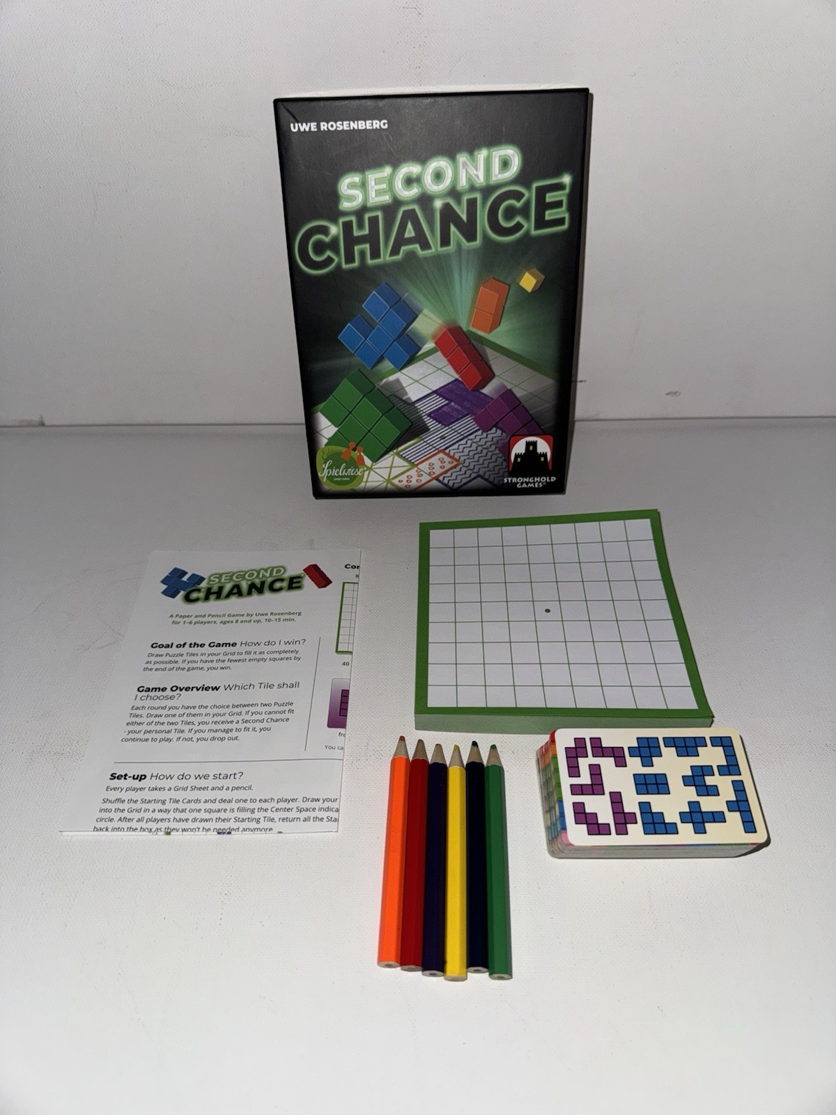 Second Chance (2nd Edition) – Card Game by Stronghold Games, 100% Complete, GC