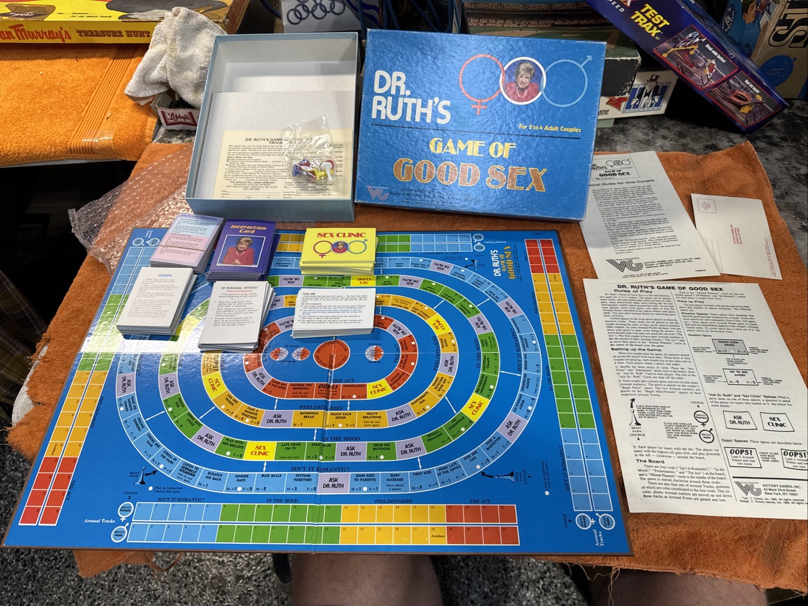 Dr Ruth’s Game Of Good Sex 1985 Vintage For 1-2 Couples Great Condition Complete