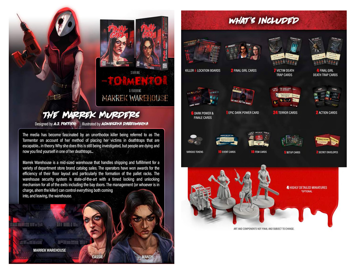 Final Girl: The Marrek Murders & Core Box Set. FG014 & FG000. Single Player Game