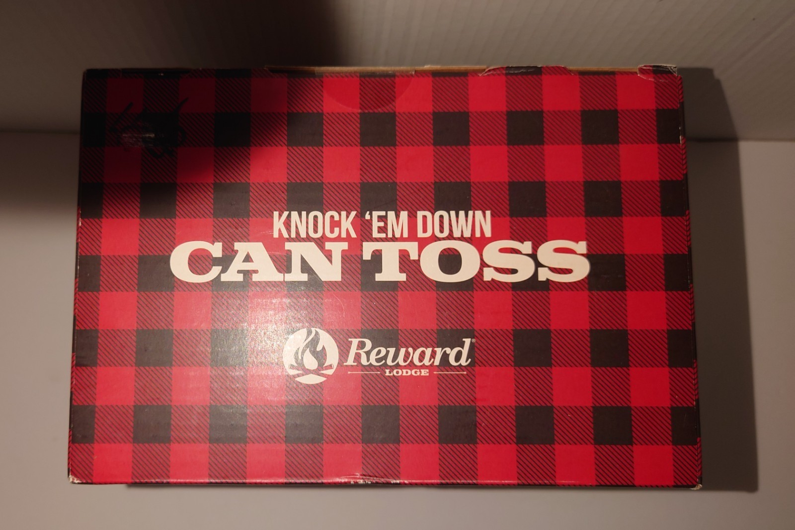 New in box Reward Lodge Knock em down can toss game carnival classic