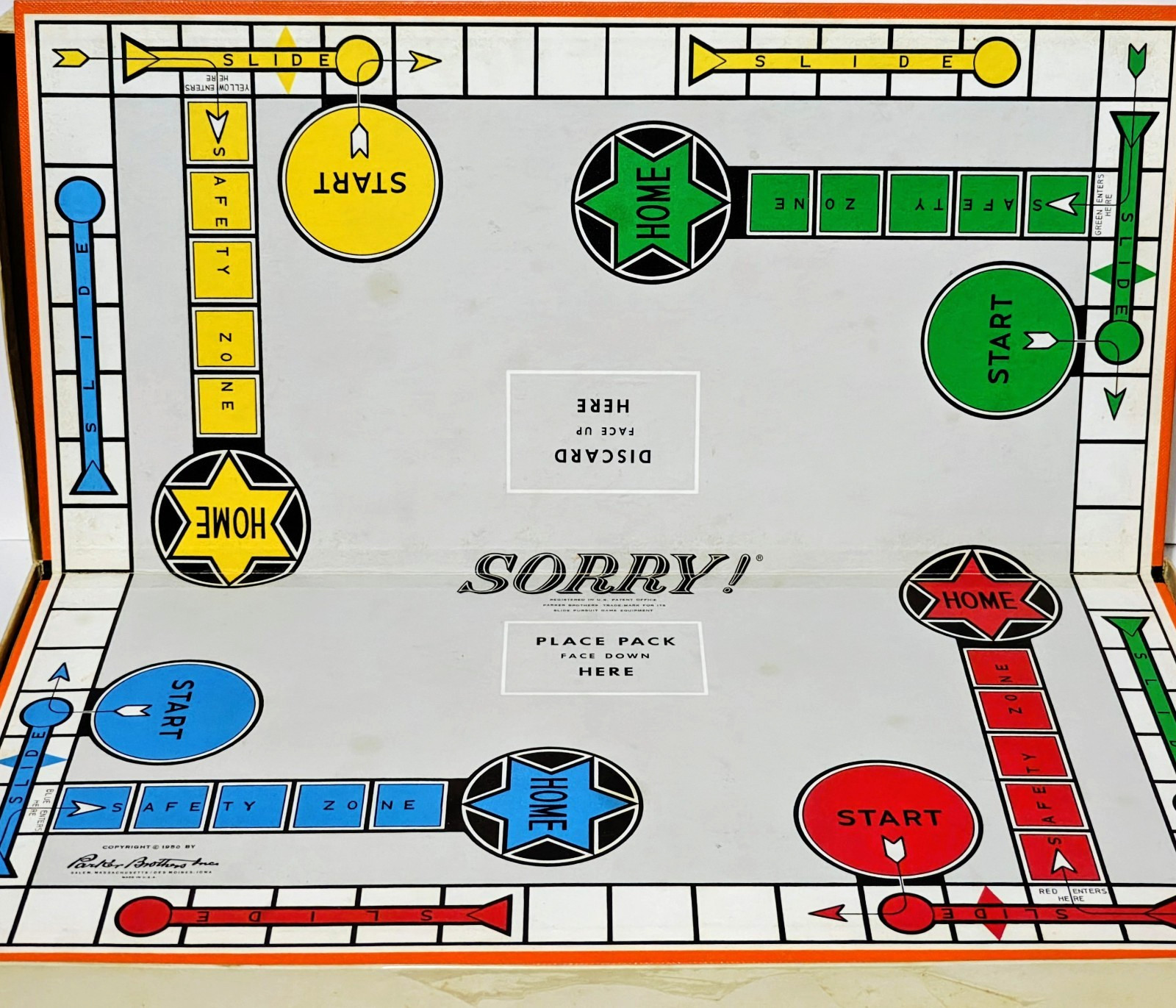 Sorry! – Parker Brothers – Family Board Game – Complete – Vintage 1964
