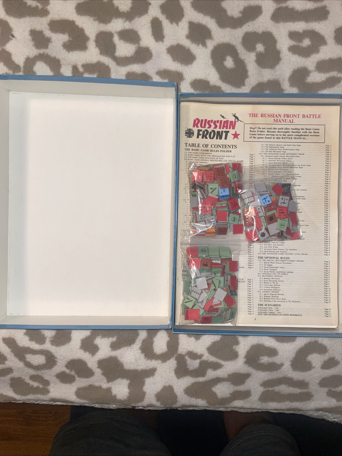 Avalon Hill Wargame Lot. Five Classic Games. Punched. Excellent Condition Rare