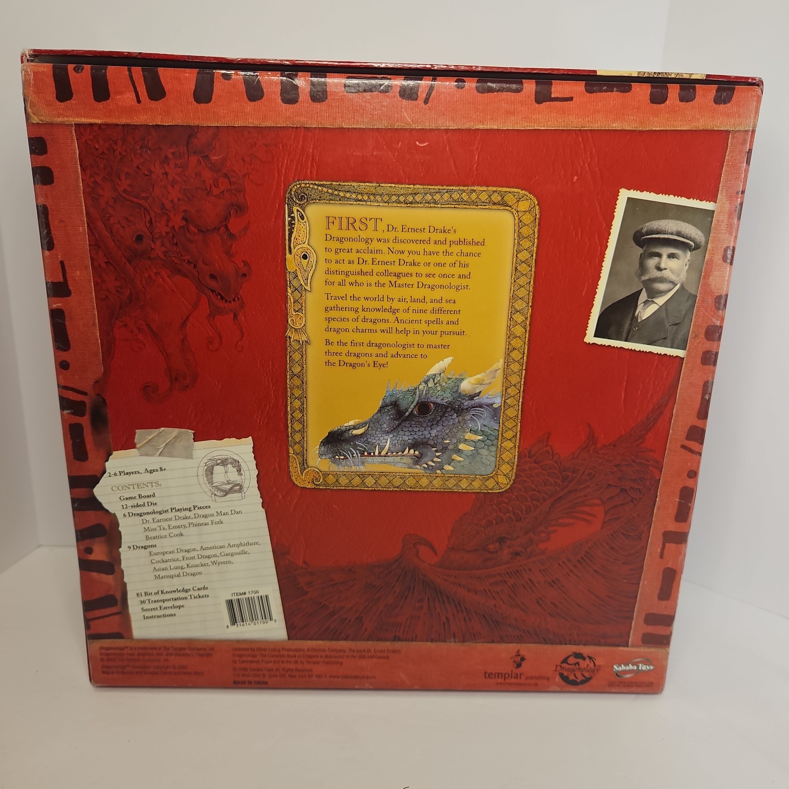 Vintage Dragonology The Game Sababa Toys Board Game 2003 NYTimes Best Sell Book
