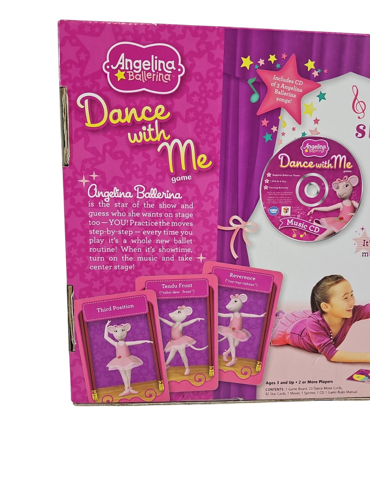 Angelina Ballerina Dance with Me Ballet Game W/ Bonus Cd Age 3+ Practice Routine