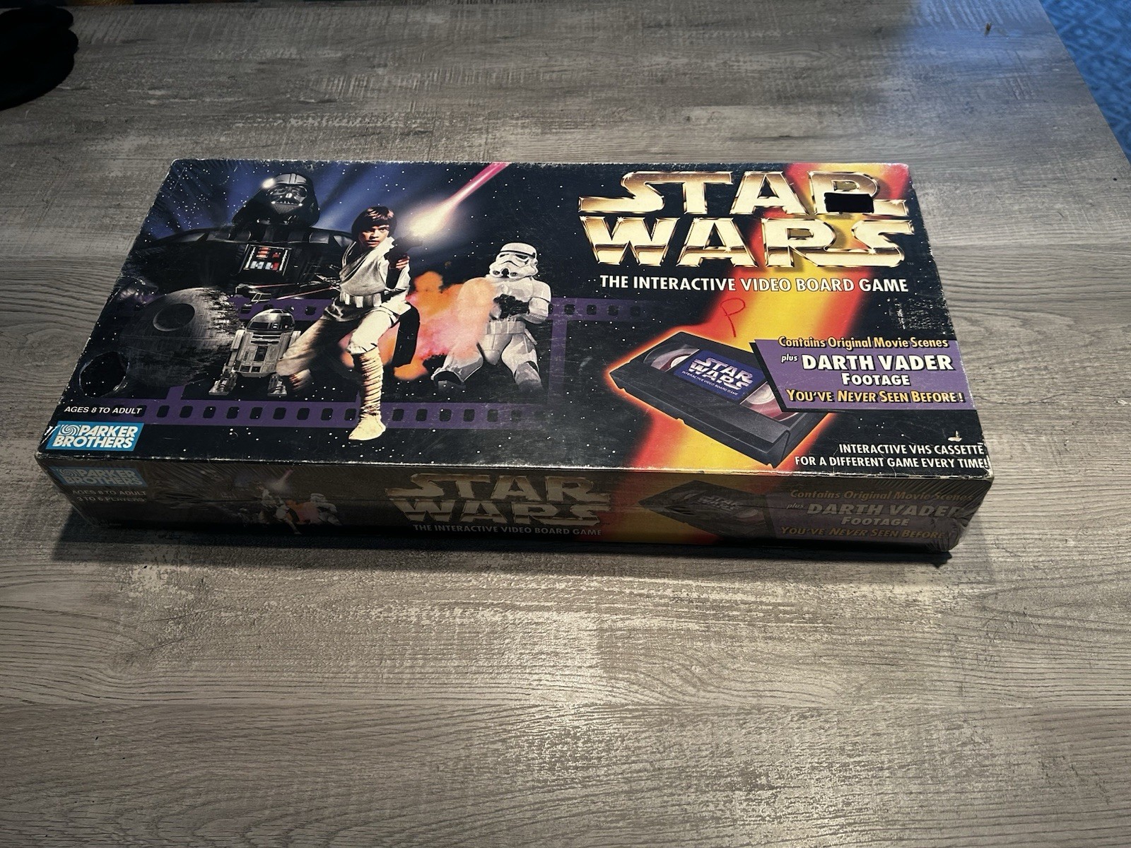 Parker Brothers Star Wars Interactive Video Board Game with VHS, 3-6 Players