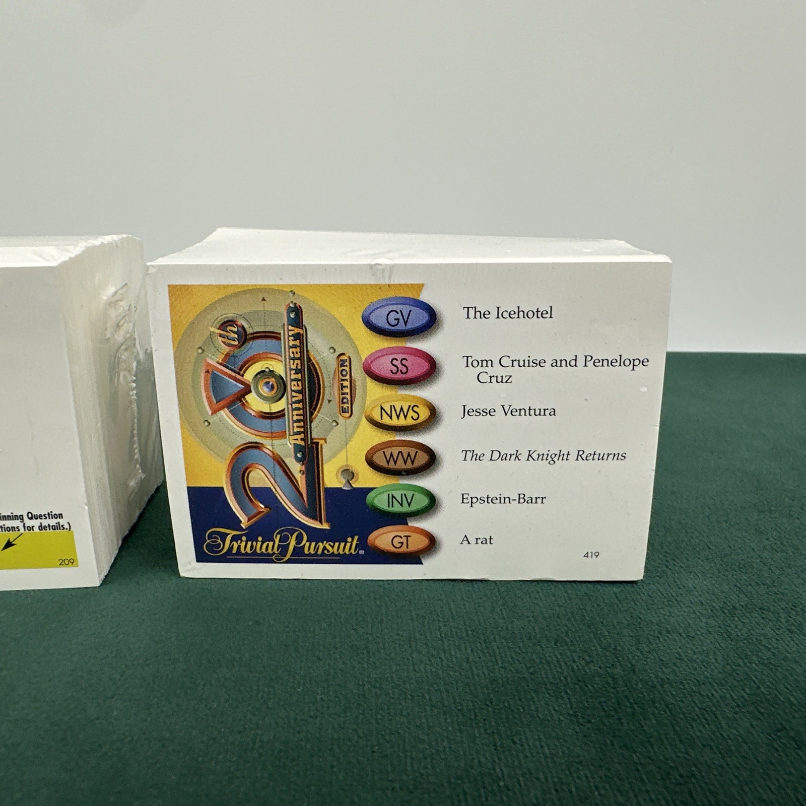 Trivial Pursuit 20th Anniversary Edition Deck of 100 Trivia Cards Lot Of 2 NEW!