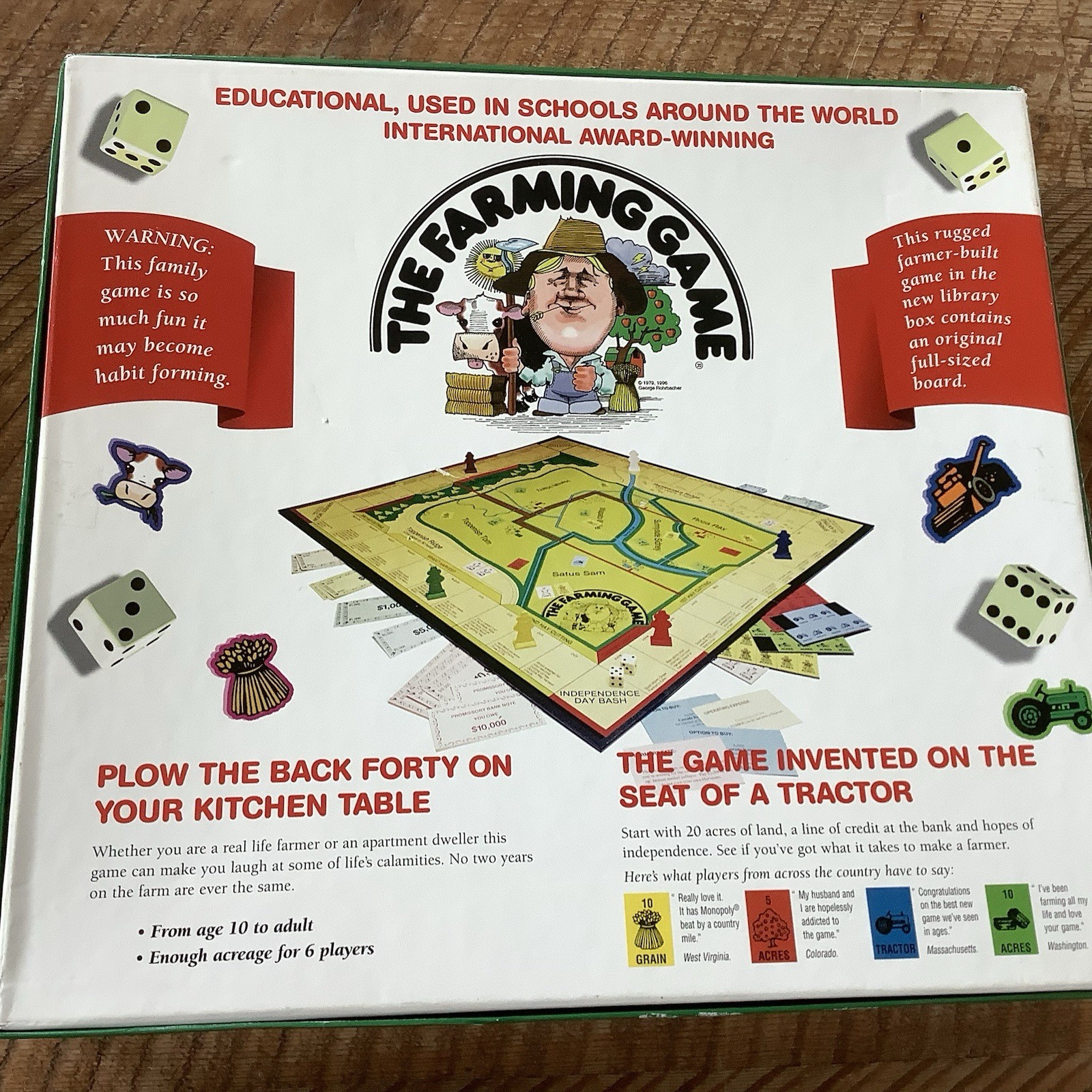 The Farming Game, Harvest the Fun! Complete Excellent Condition Unplayed