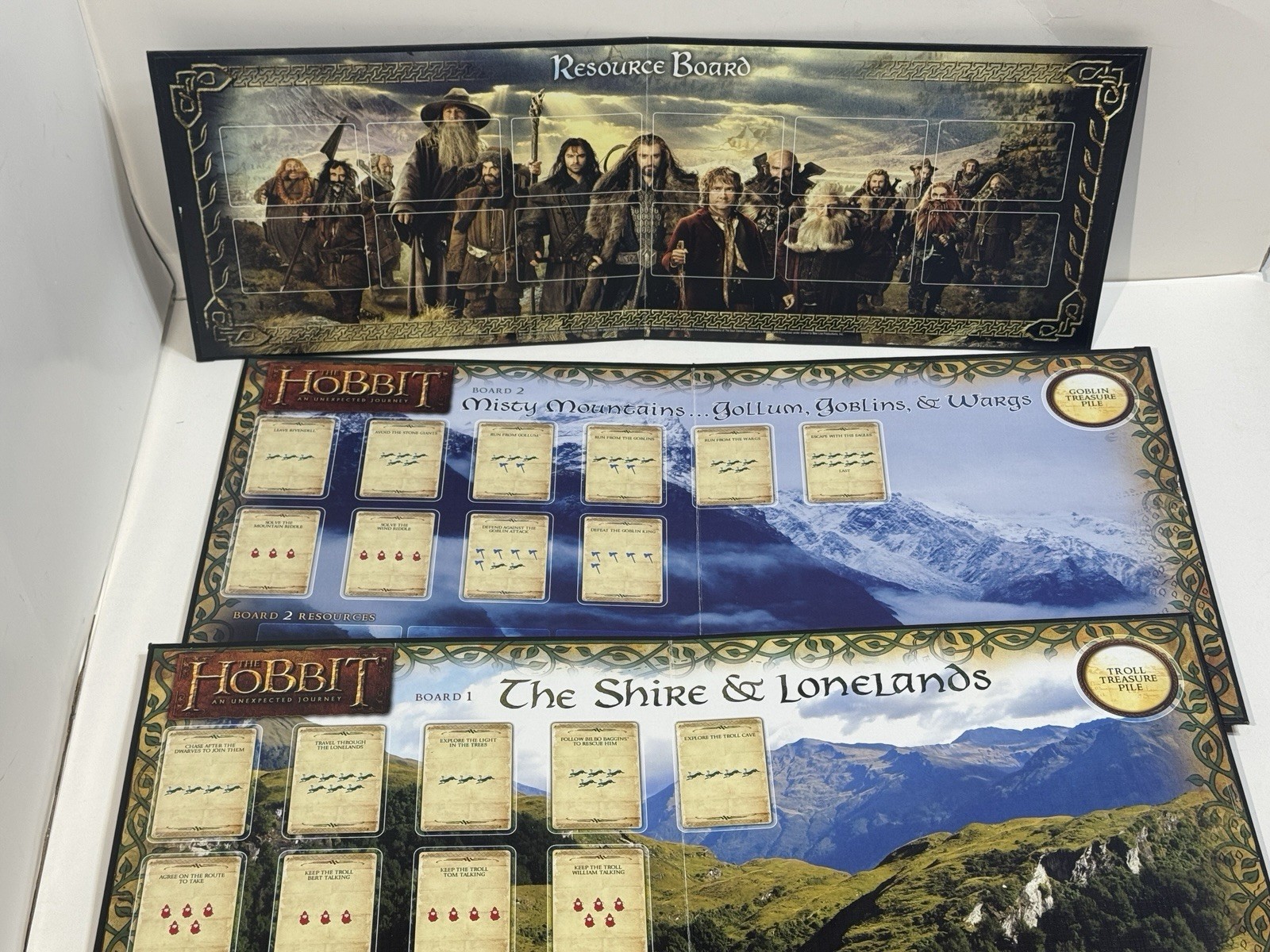 The Hobbit Board Games Lot An Unexpected Journey & Desolation Of Smaug Complete