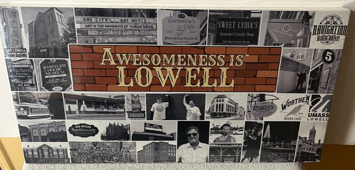 NEW & Sealed AWESOMENESS IS LOWELL Commemorative Board Game Massachusetts
