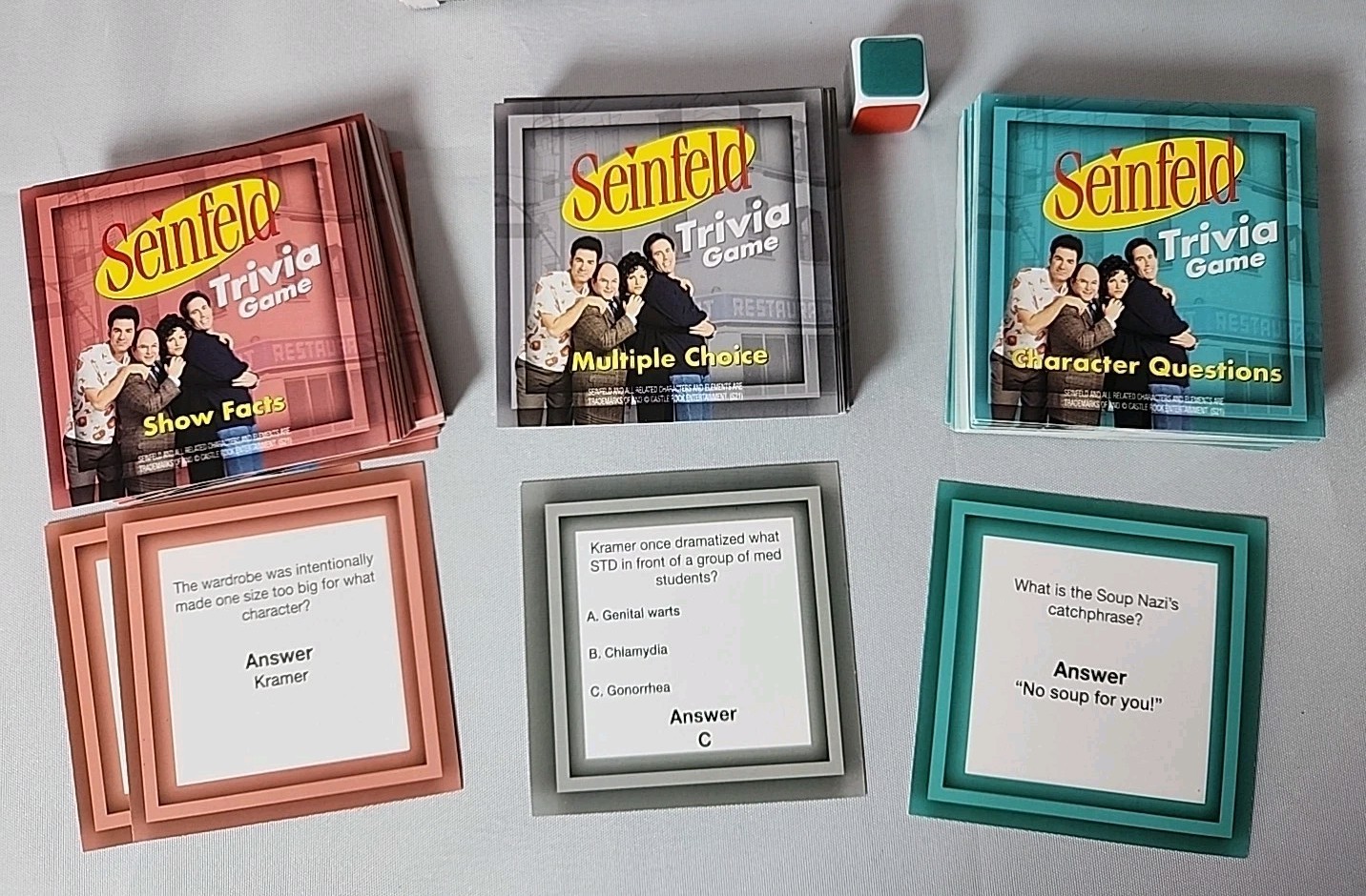 SEINFELD TRIVIA GAME 150 Cards Character ?s, Show Facts, & Multiple Choice Party
