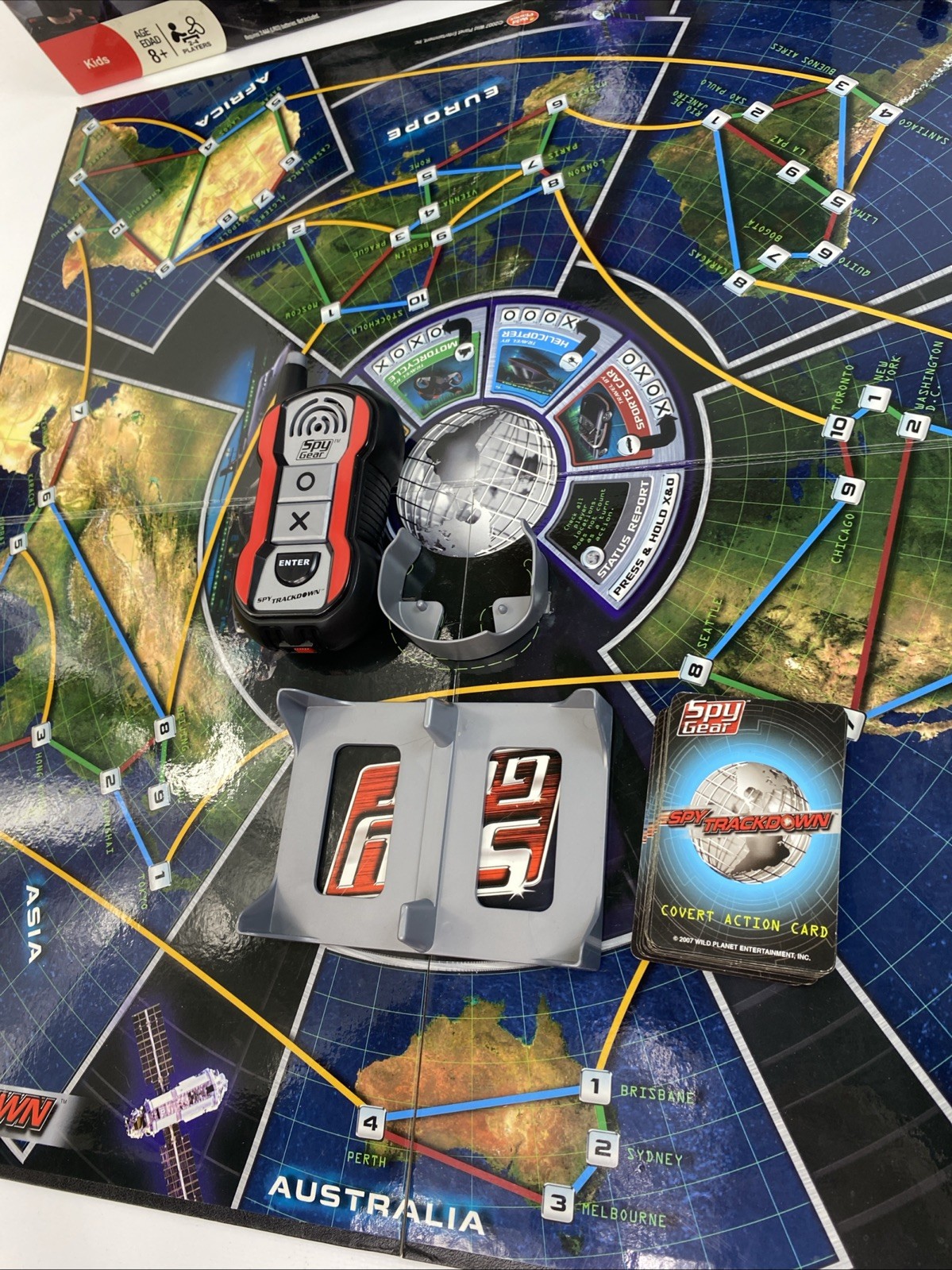 Spy Trackdown Game (For Parts, NOT Complete) Missing Some Cards (Read)