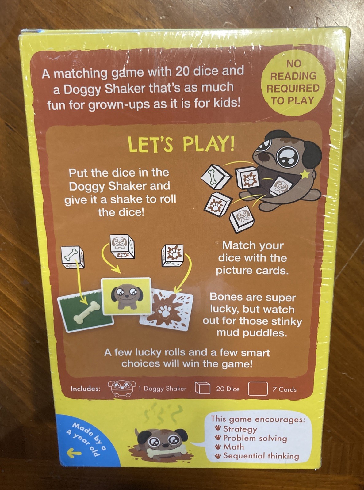 You Little Stinker Matching Dice Game Ages 4+ 2-5 Players w/ Doggy Shaker NEW