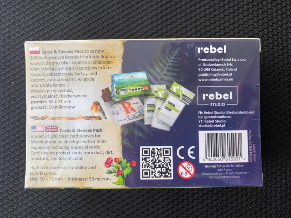 MEADOW Cards & Sleeves Pack – R Promo Pack – 300 Sleeves – NEW/RARE