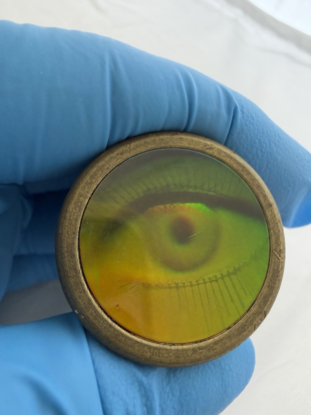 Vintage 90’s Heavy Brass Torpedo Holo Eye Slammer with Slammer Tube