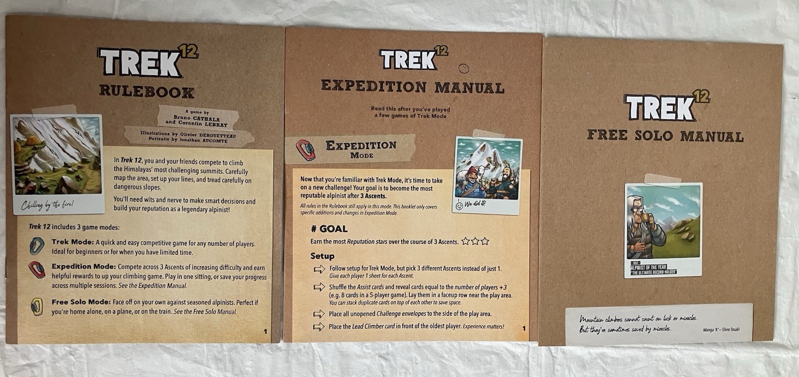 Trek 12 Himalaya A Roll & Write Adventure Board Game Pandasaurus Games Open Box