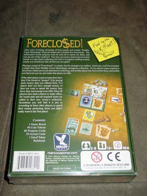 Mercury Games – FORECLOSURE Game – Anyone Can Make A Million – RARE (SEALED)