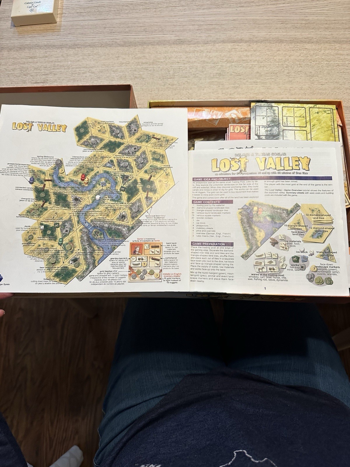 Lost Valley Board Game (Multilingual 2004 edition) – EUC All Parts Included VTG