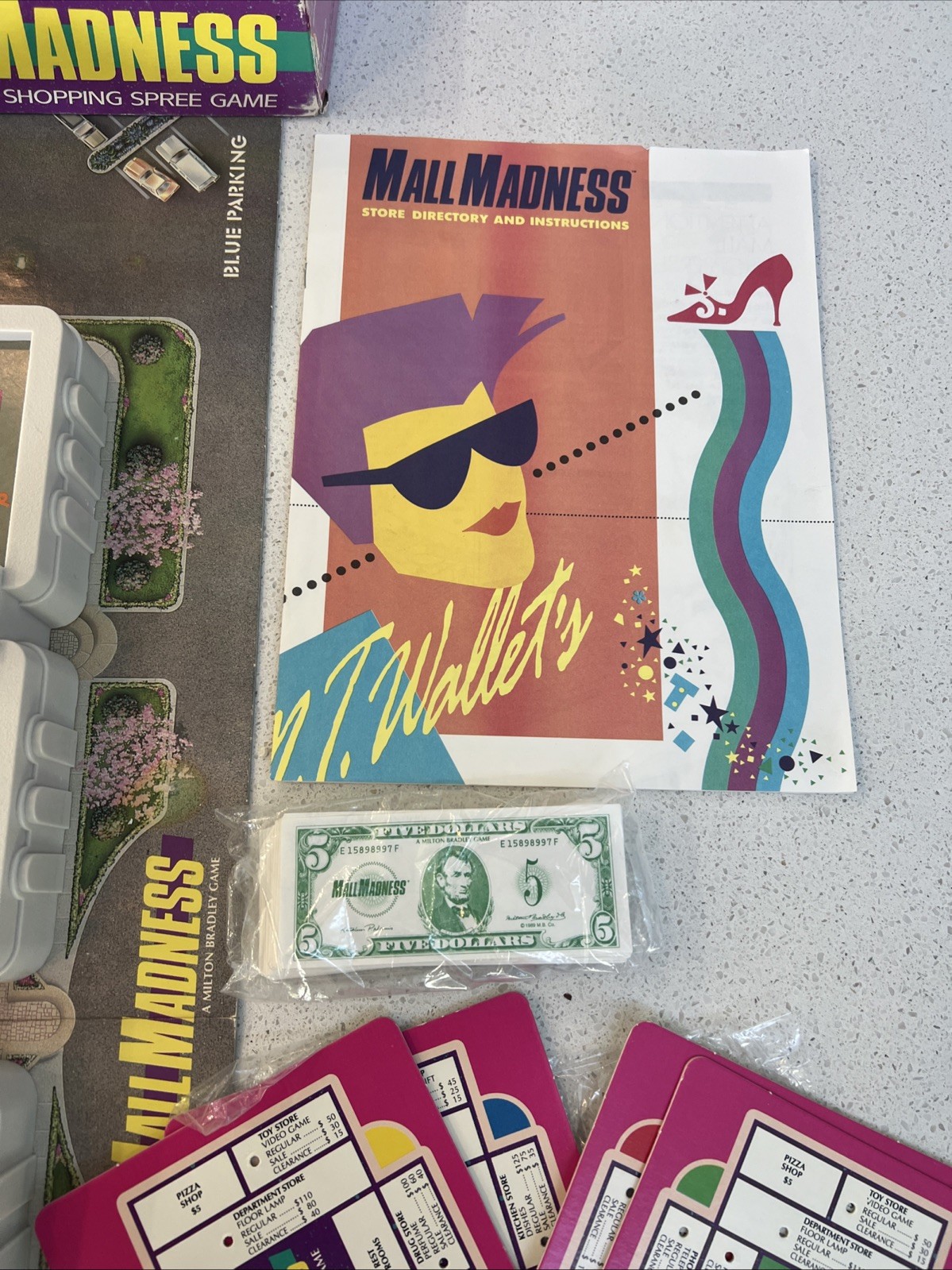 Vintage Milton Bradley 1989 Electronic Mall Madness Shopping Game Tested & Works
