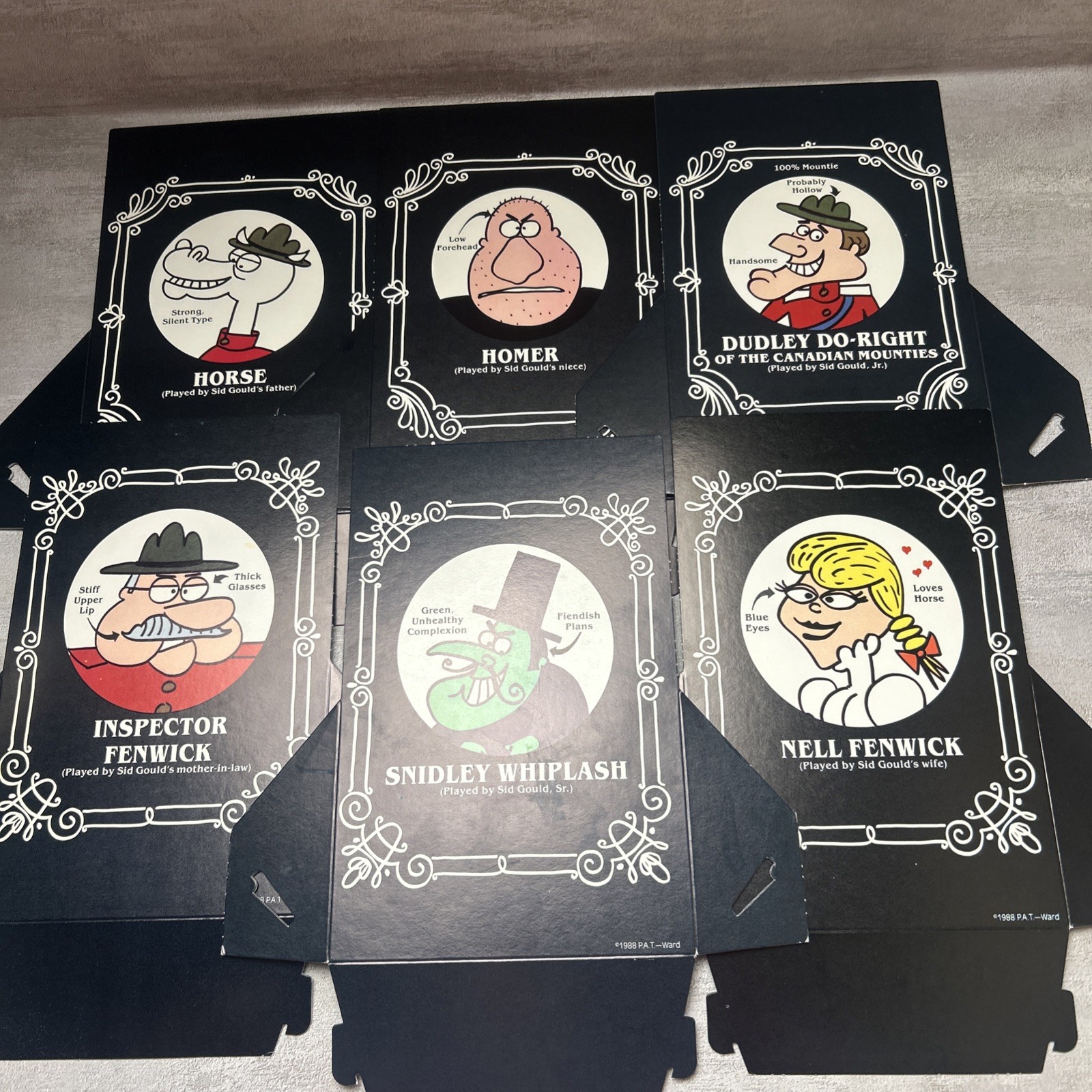 Vintage 1988 Rocky & Bullwinkle Role Playing Party Game Read Description