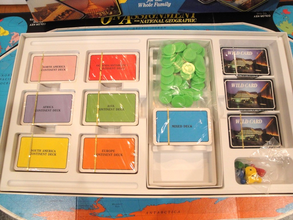 On Assignment with National Geographic Board Game 1990 – SEALED Pieces/Parts