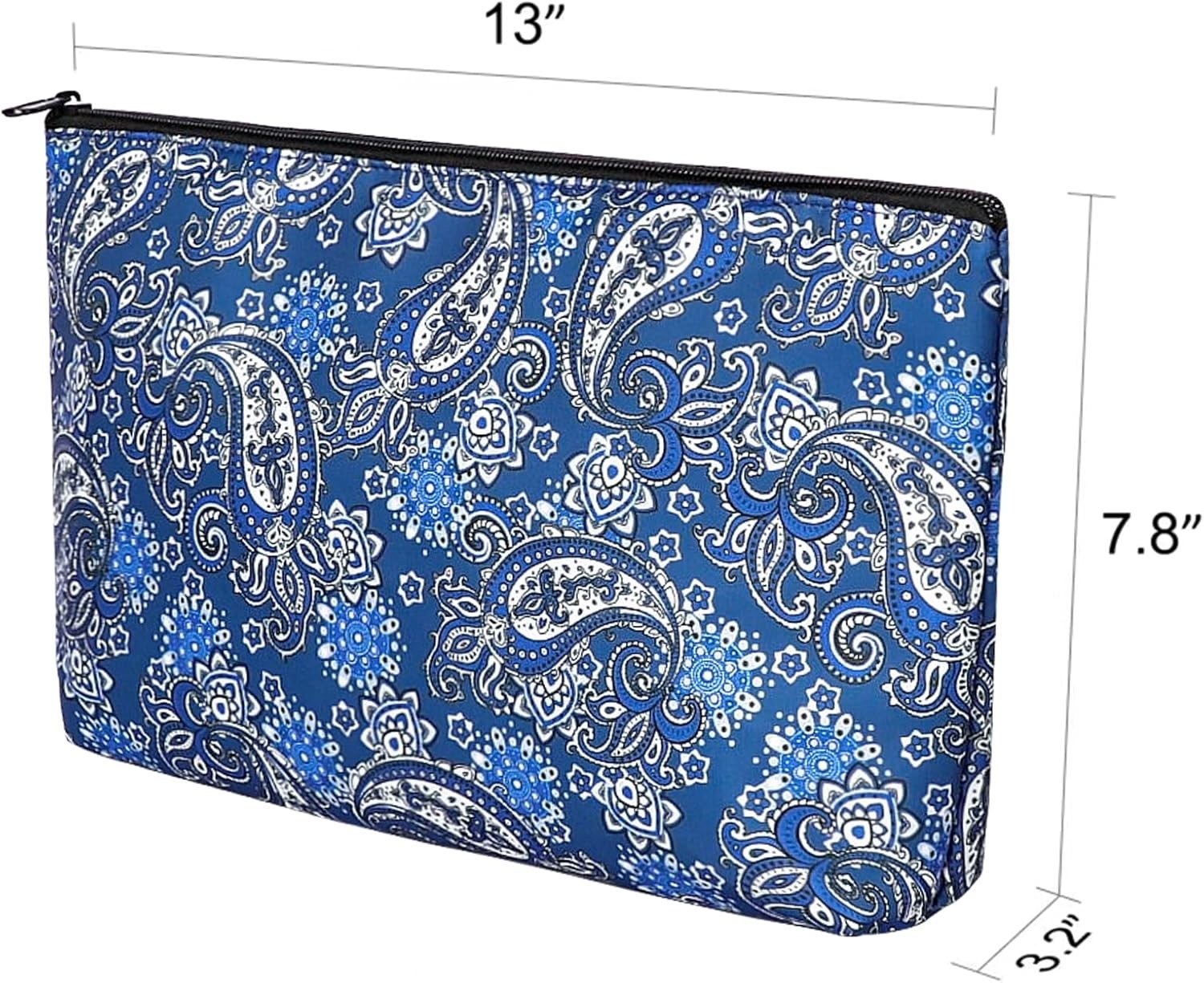 Versatile Mahjong Tiles Bag – Thickened Blue Case for Travelers and Gatherings