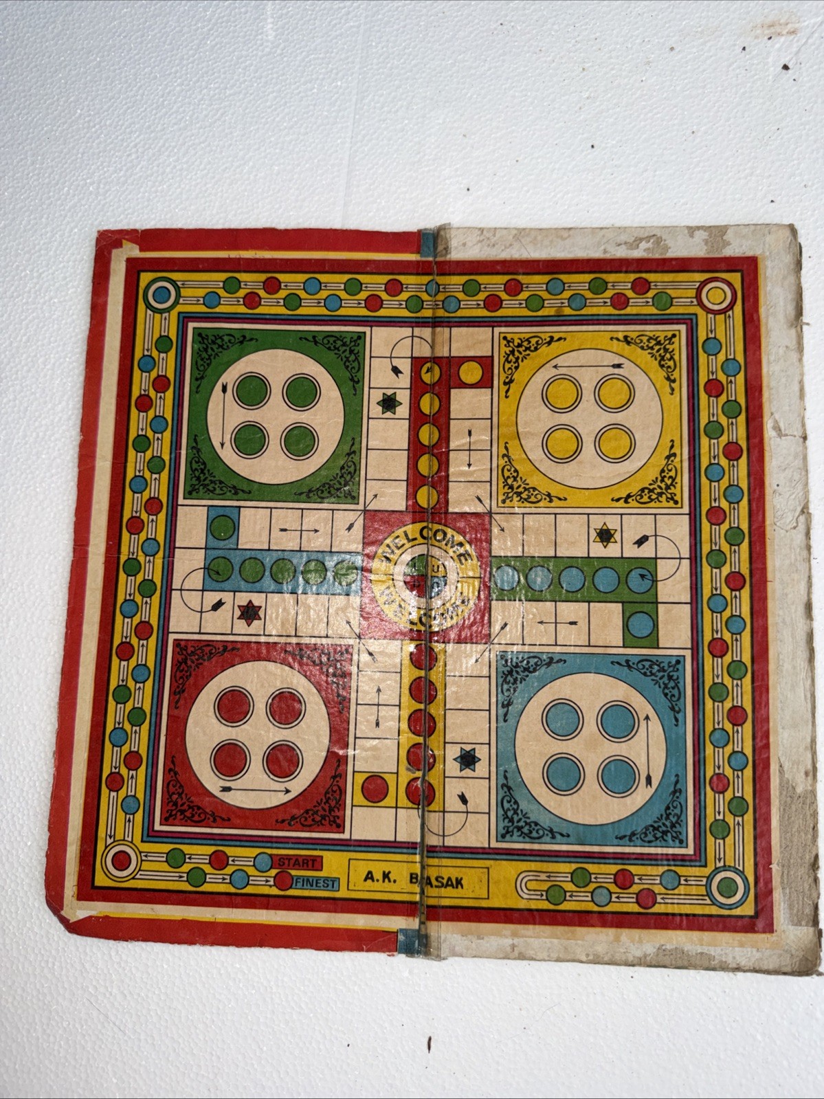 Ludo & Rocket SAHA Games Calcutta. W/ Disney Mickey & Mini Mouse Board Game READ