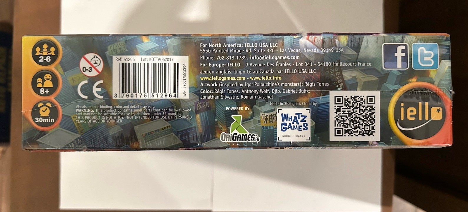 IELLO King of Tokyo Dice Game Target Exclusive Players 8+ Golden Geek Unopened