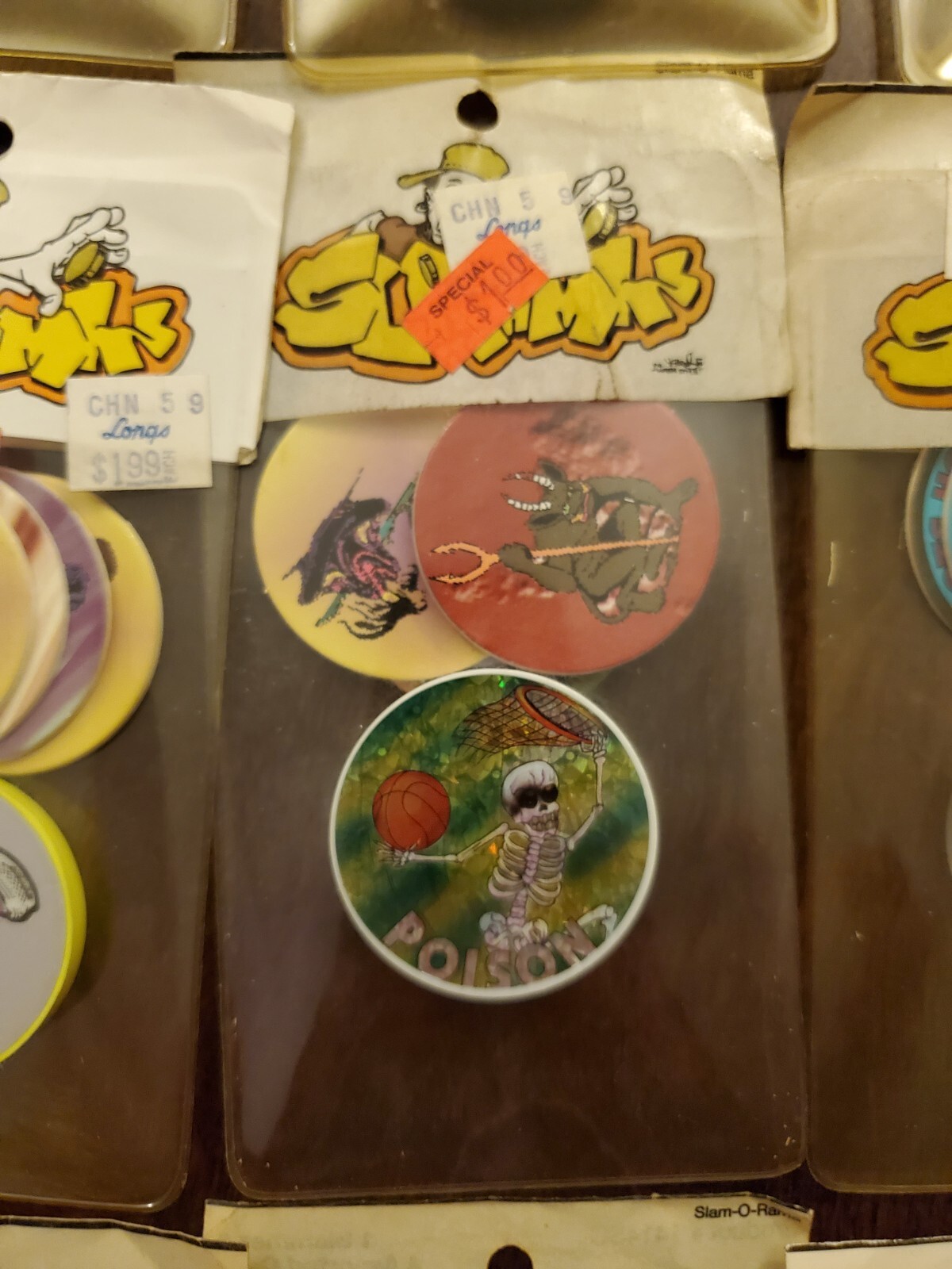 1 Pack of Vintage Pogs with Vintage Slammer – Very Rare 90s Pogs
