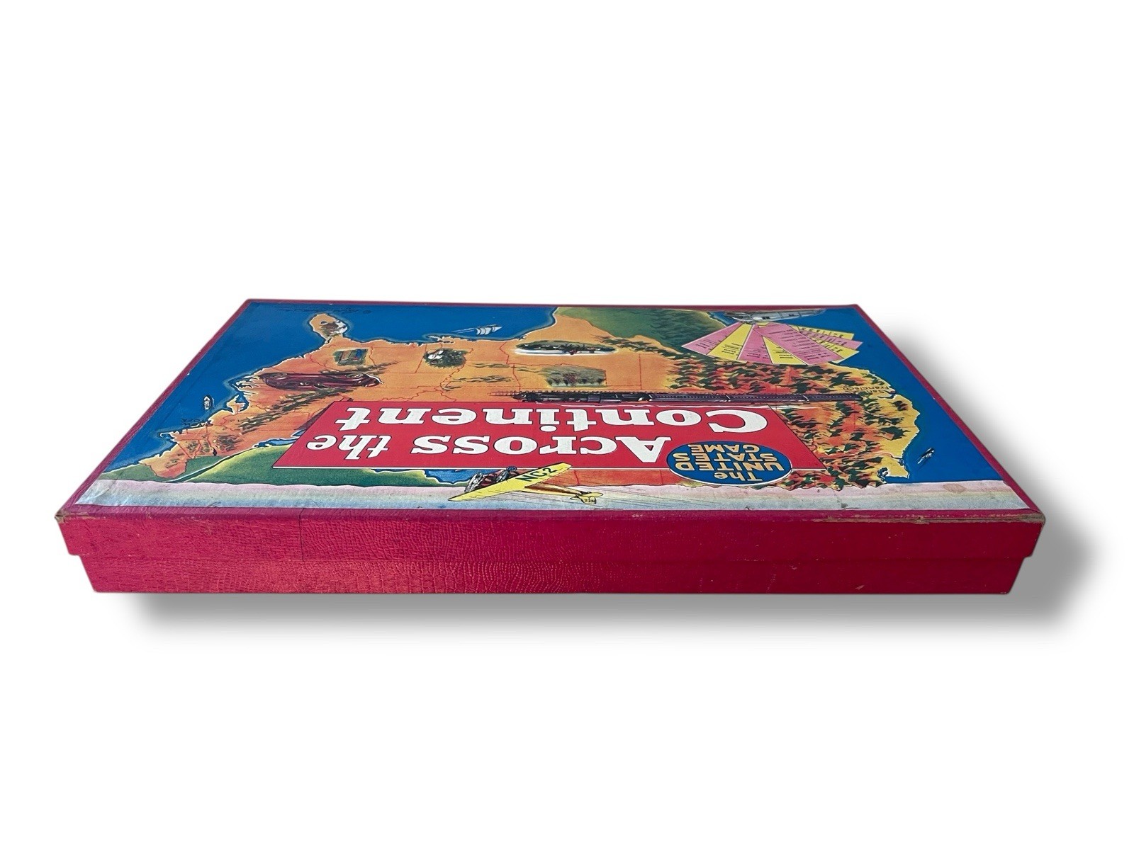 1935 Board Game ACROSS THE CONTINENT Complete In Excellent Condition.