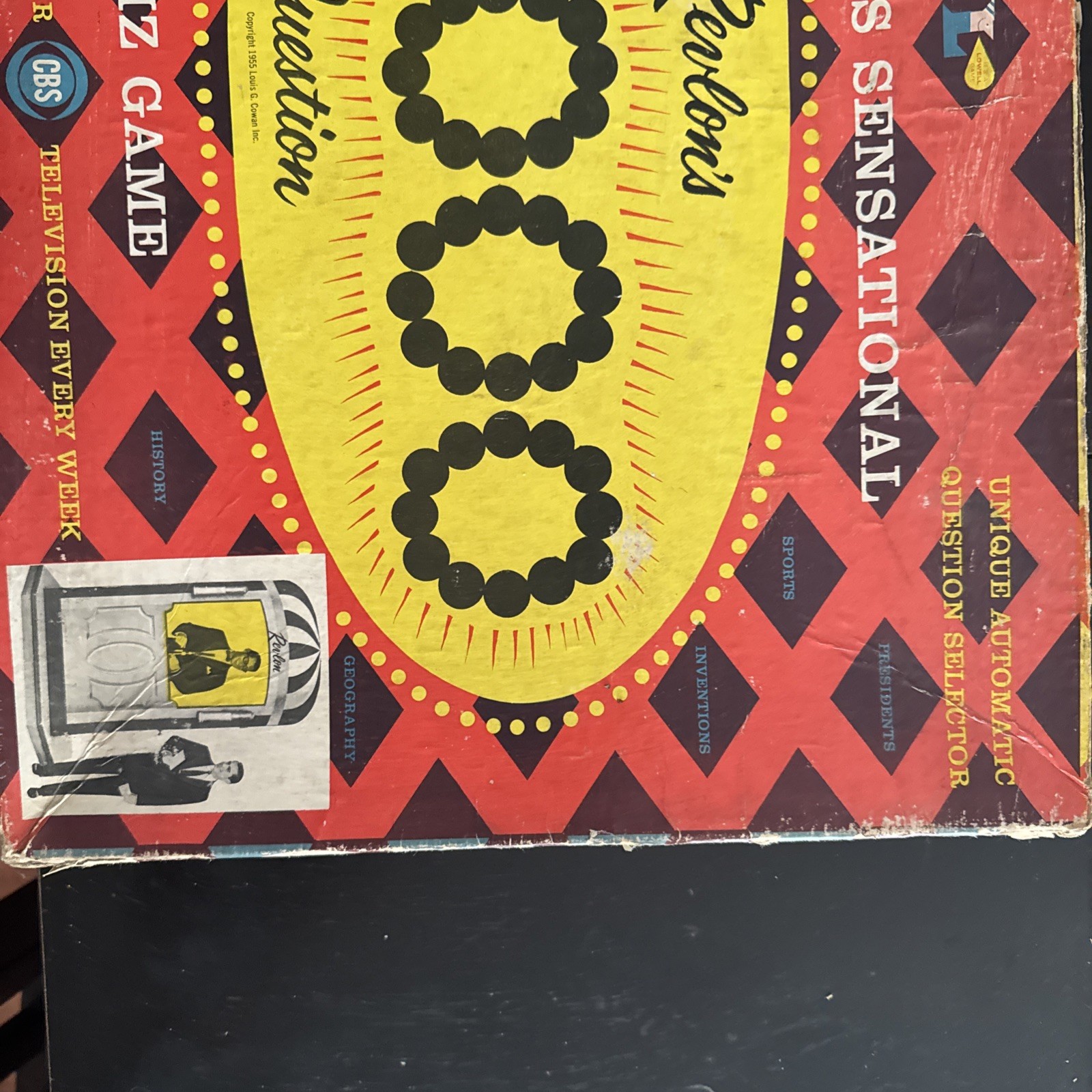 Revlons 1955 Vintage Board Game 64,000 Questions, Complete Set with All Parts