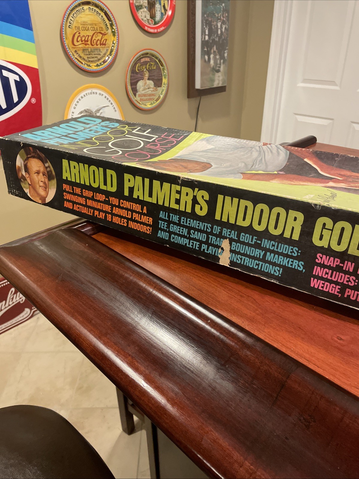 Vintage 1968 Arnold Palmer’s Indoor Golf Course Game MARX 5280 Large