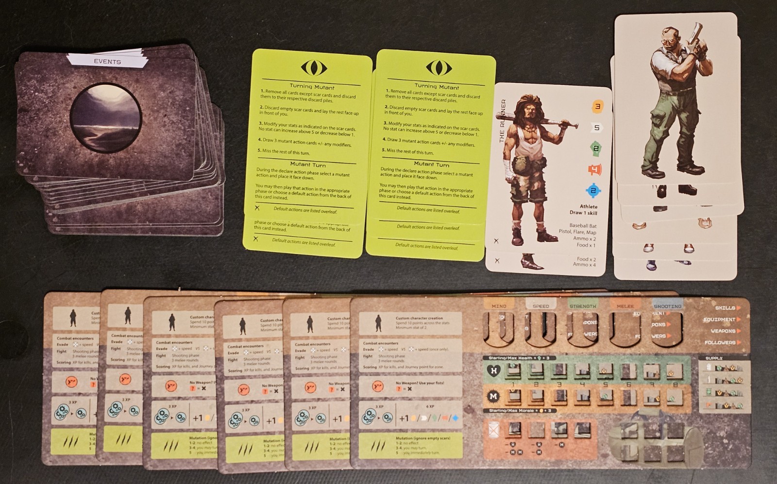 Post Human Survive / Evolve Board Game W/ Defiant Expansion – Good Condition
