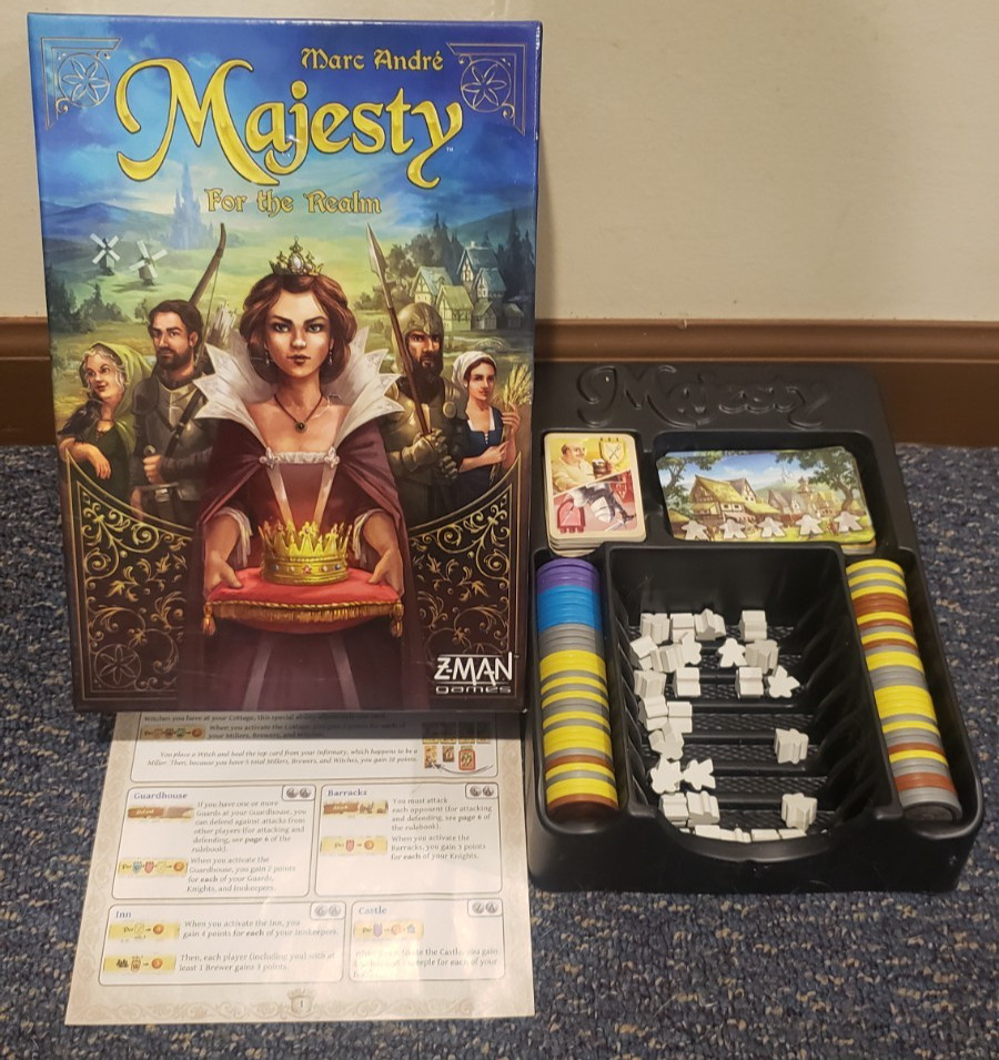 Majesty for the Realm – Z-Man Games – 100% Complete