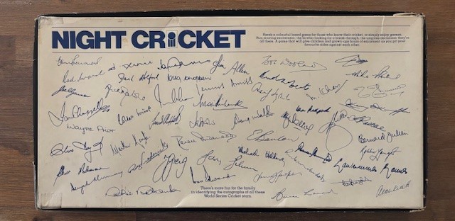 VINTAGE 1978 – World Series Cricket WSC -Night Cricket Board Game – RARE