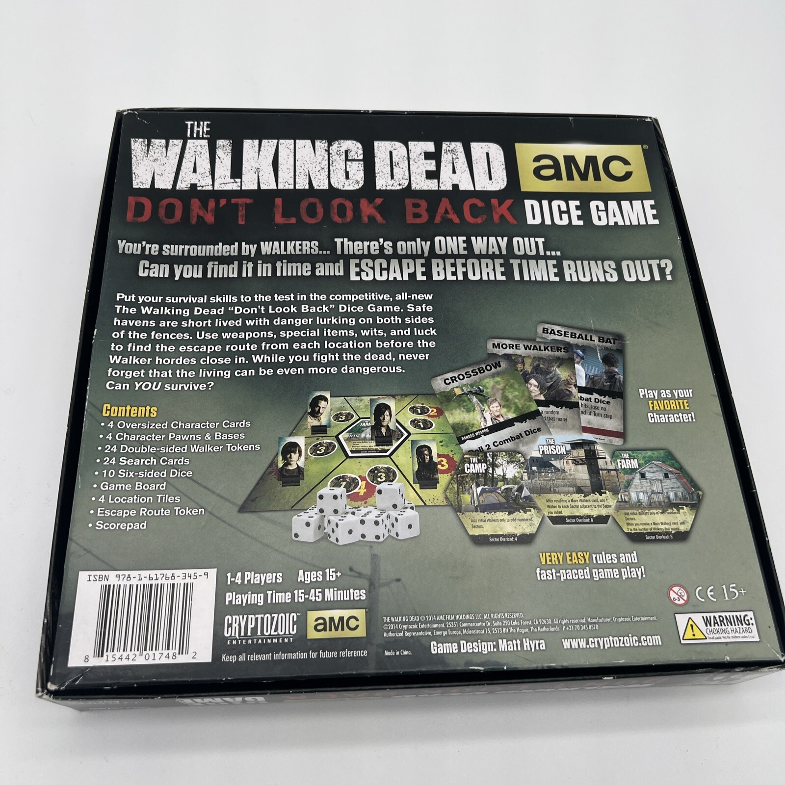 AMC Walking Dead Don’t Look Back Dice Game – 100% Complete