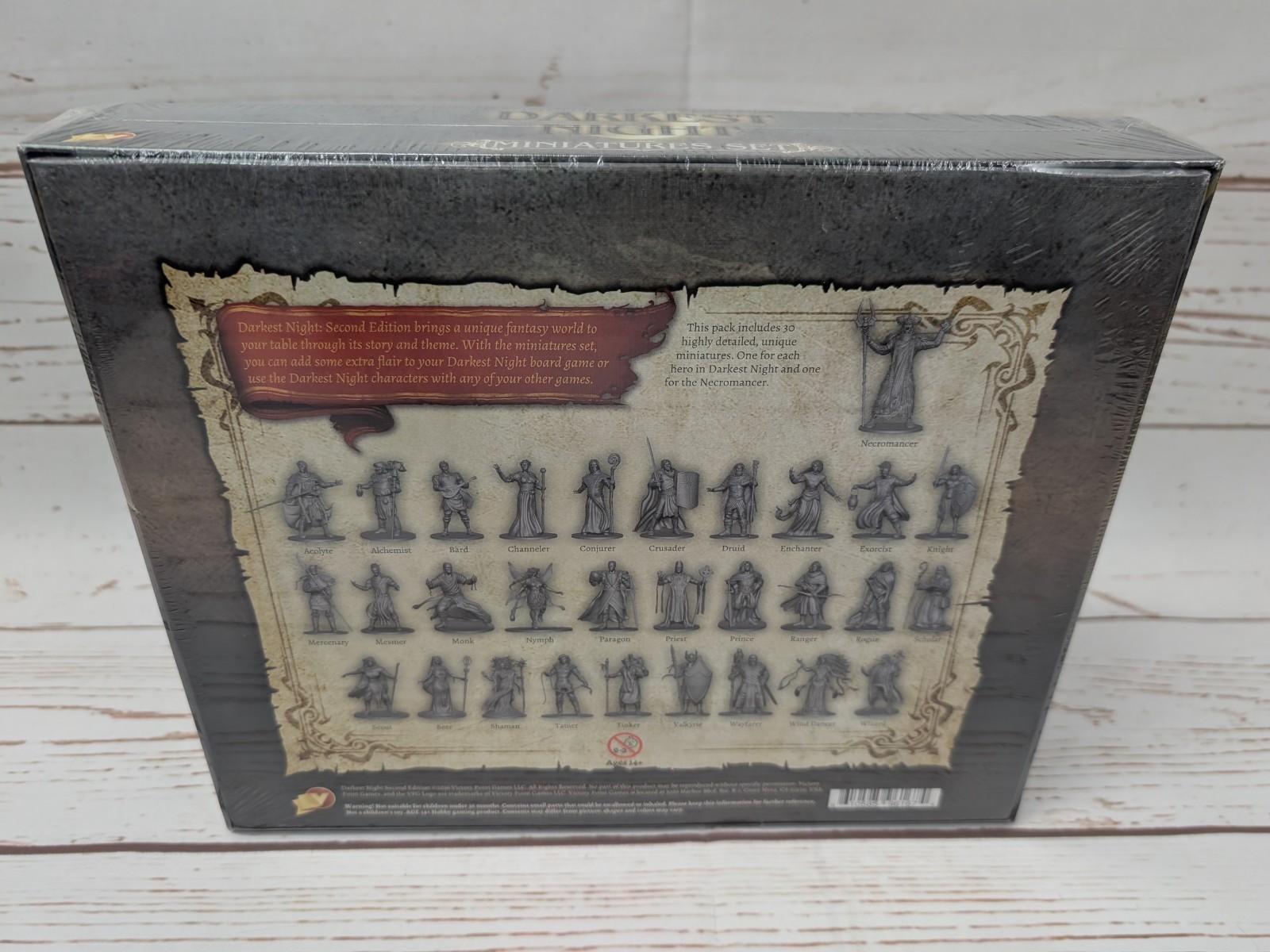 Darkest Night Miniatures Set Second Edition NIS Board Game 30 Fantasy Miniatures