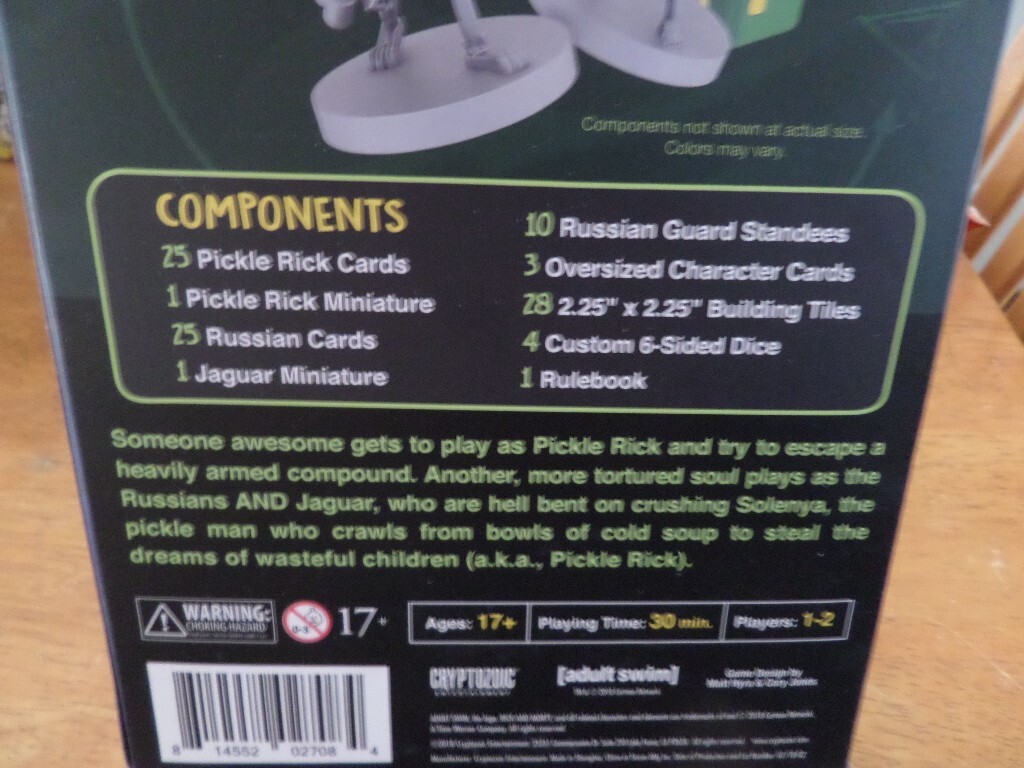 Cryptozoic Rick and Morty: The Pickle Rick Game NEW