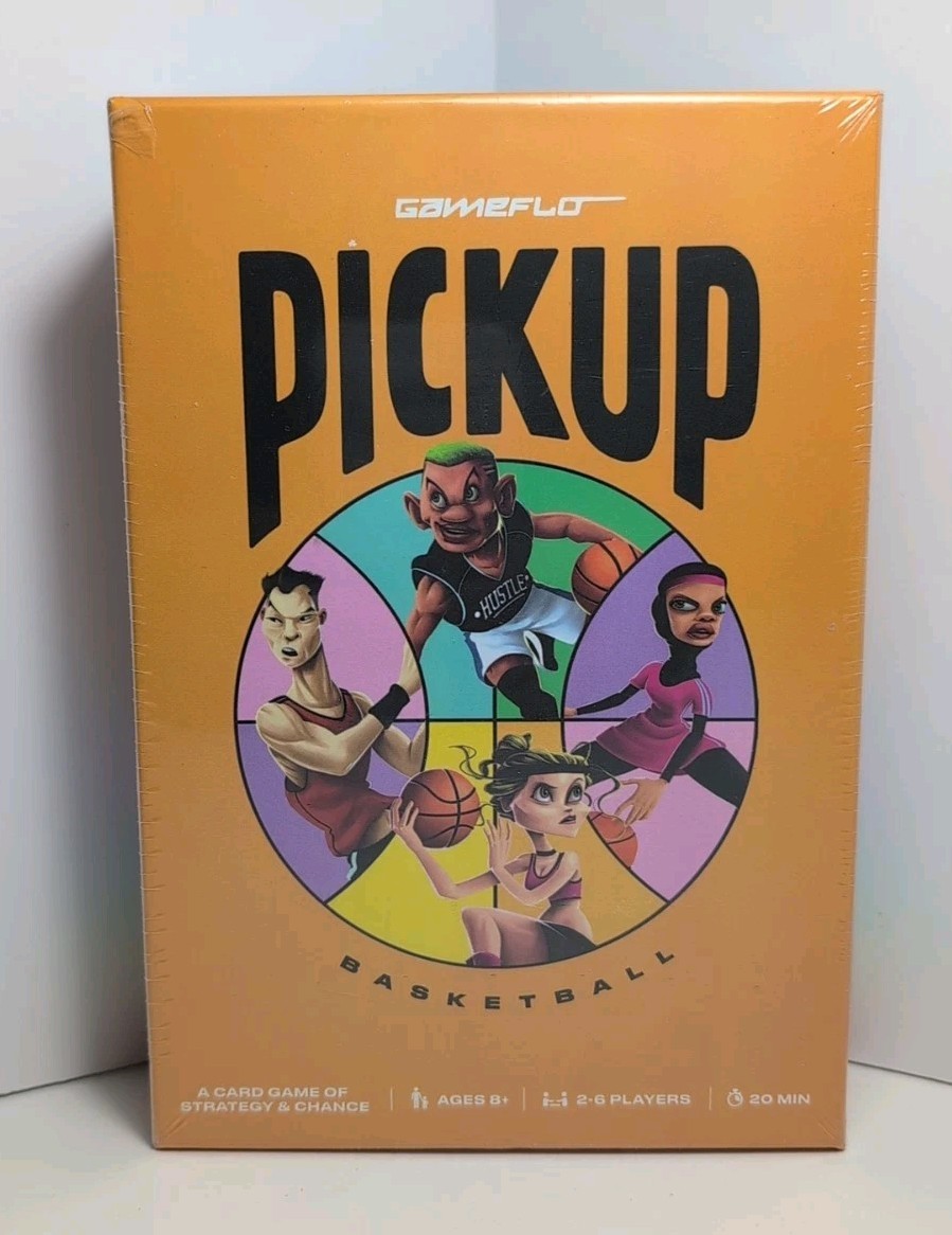 Gameflo Pickup Basketball Card Game Of Strategy 2-6 Players Ages 8+ New Sealed