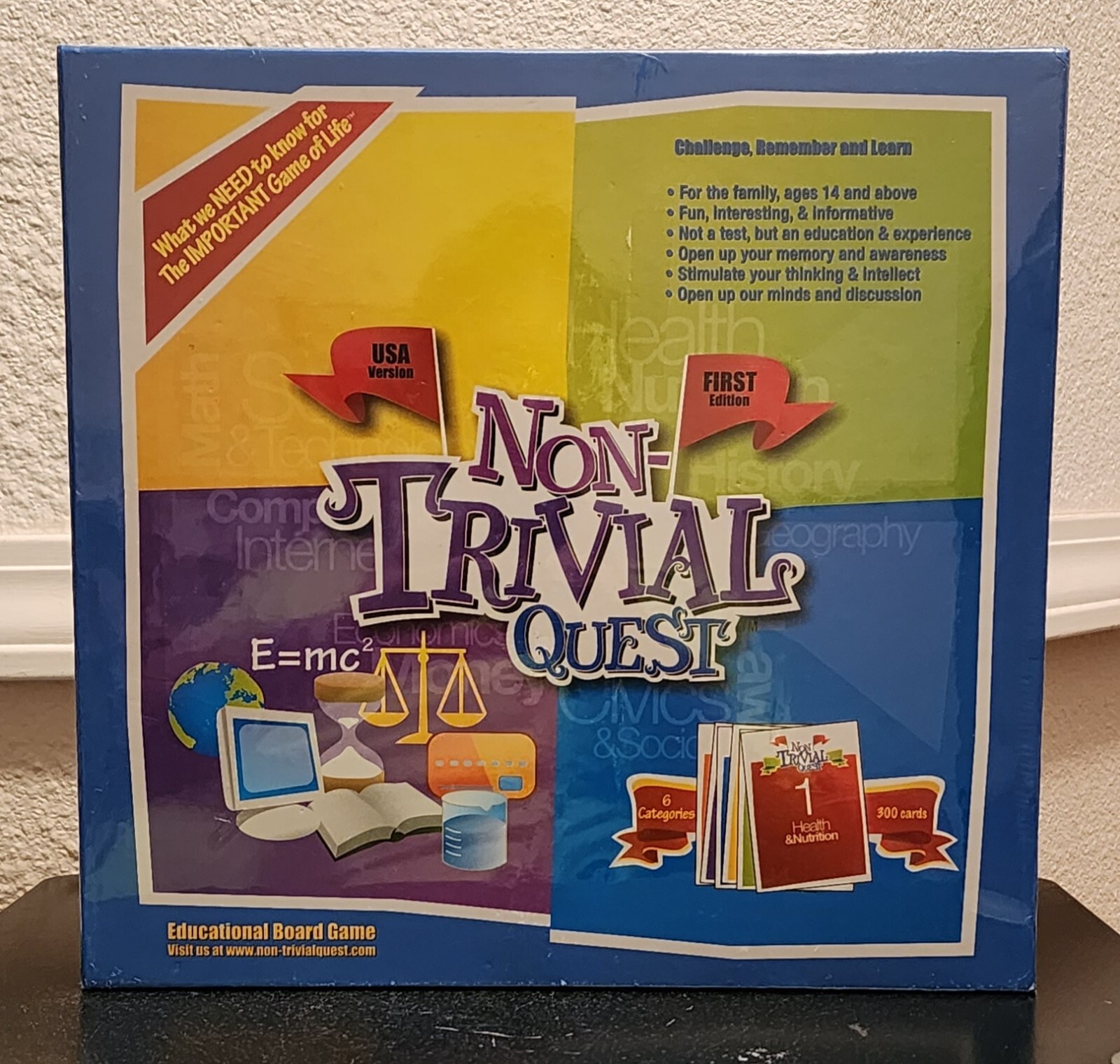 Non-Trivial Quest Educational Family Board Game 14 Years-Adult