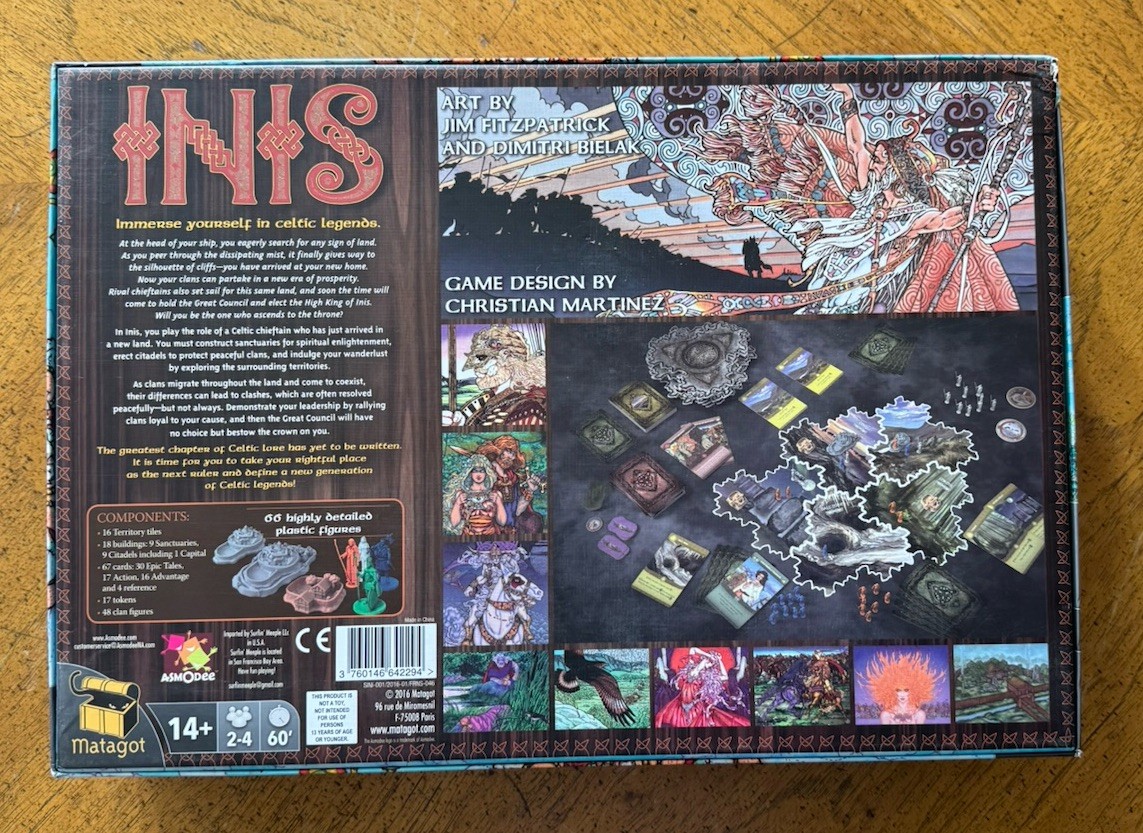 Inis Matagot Games Complete First Edition Strategy Game VGC+