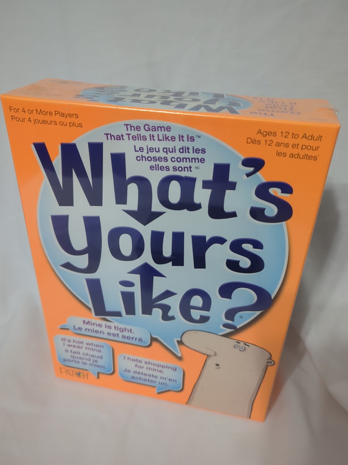 What’s Yours Like? (2007) Patch Canada The Game That Tells It Like It Is-NEW