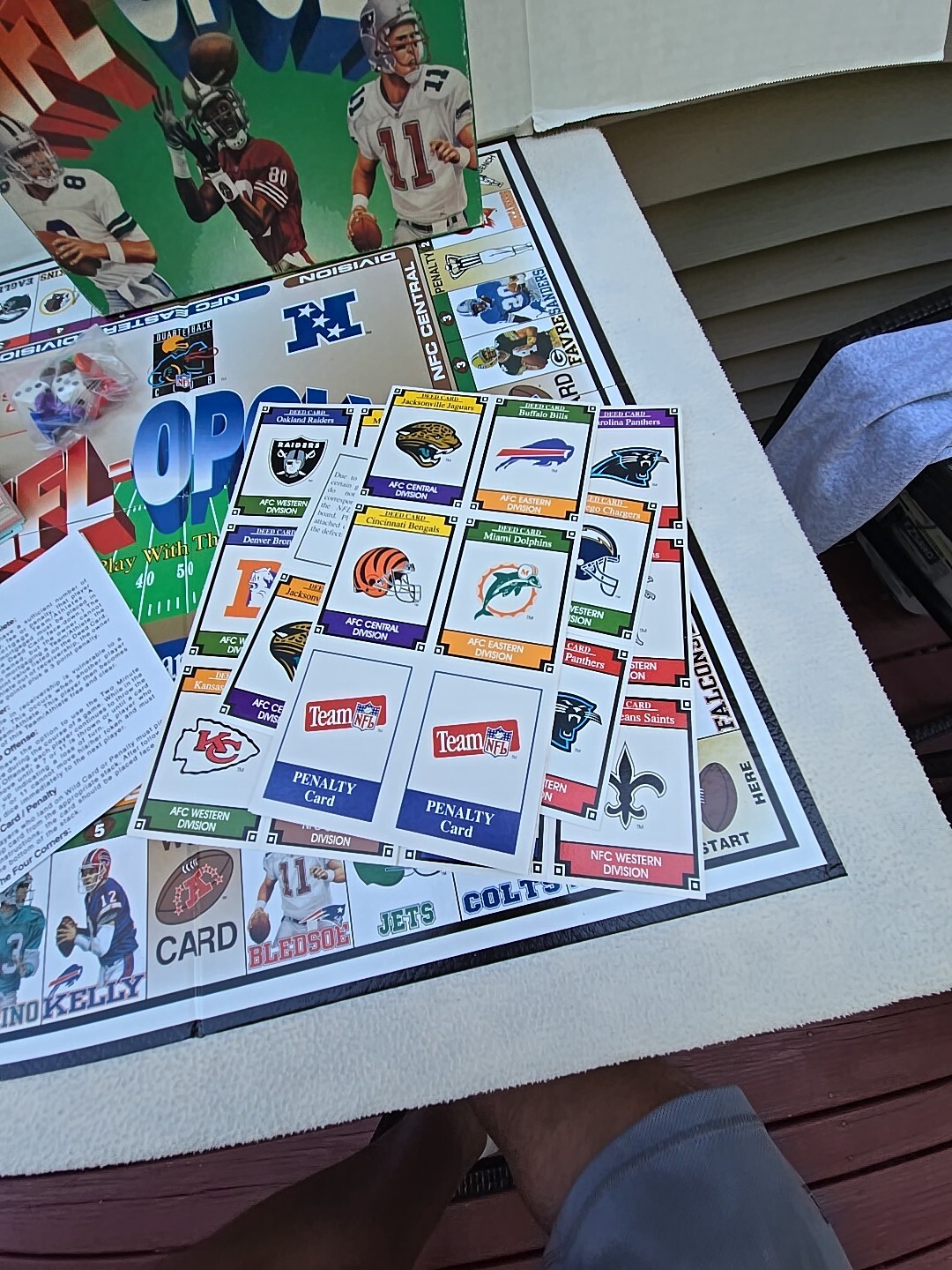 NFL-OPOLY Vintage NFL Football Board Game By TDC Games 1994 EUC