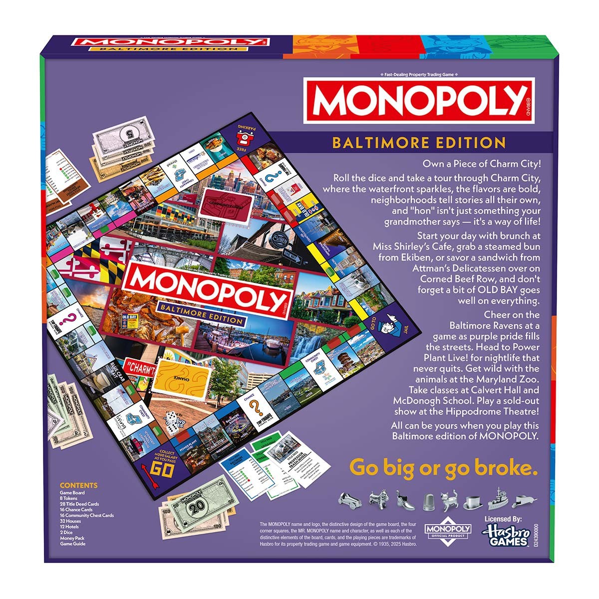 Baltimore, MD Monopoly Board Game