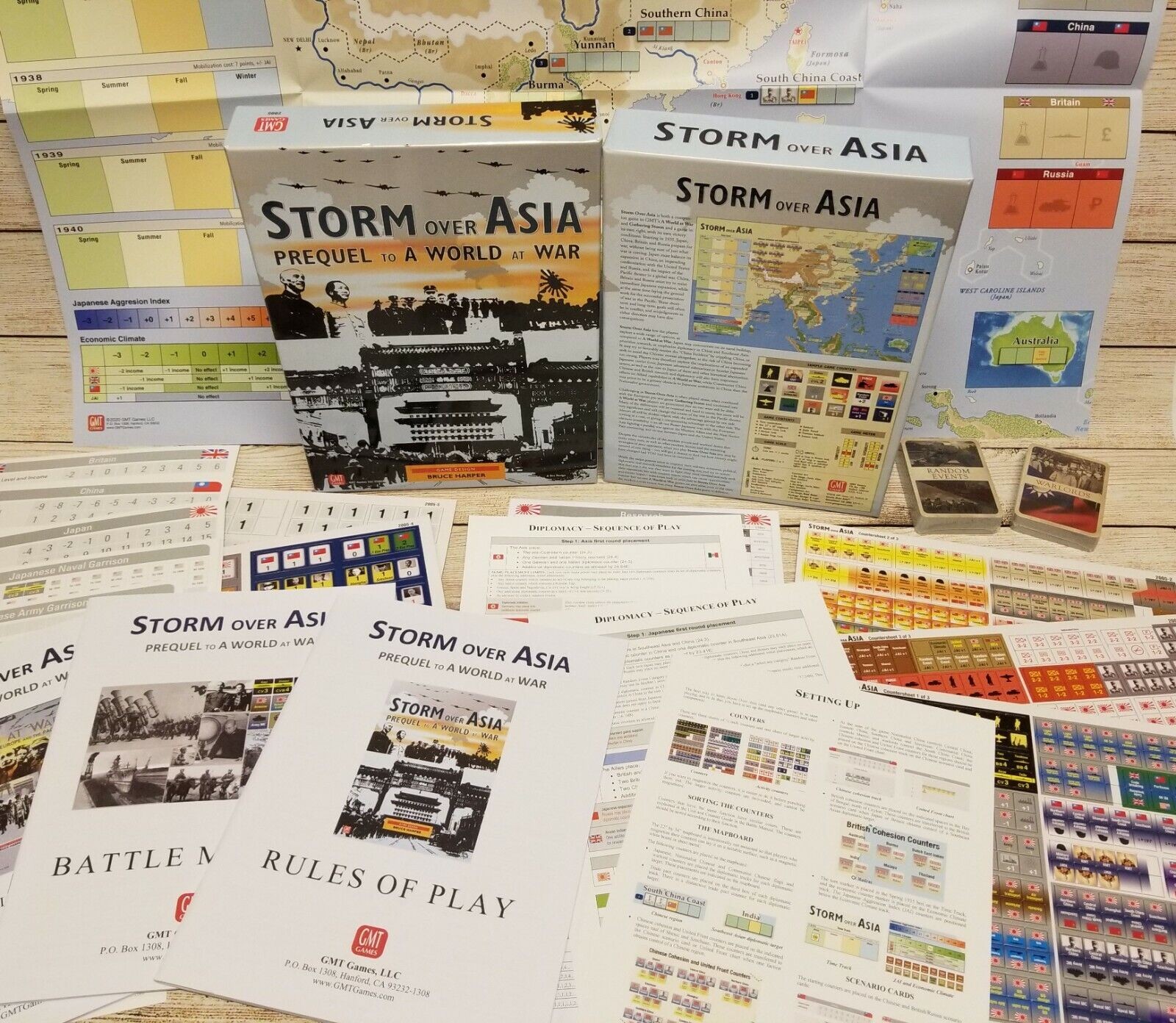 GMT Games Storm over Asia Prequel to a World at War SEALED