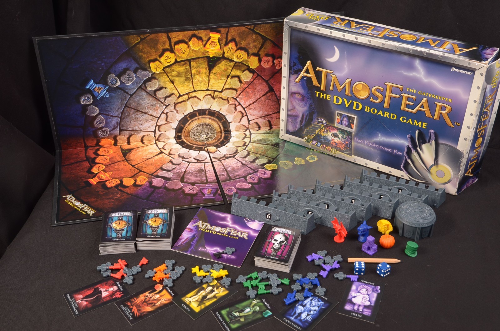 Pressman AtmosFear The Gatekeeper 2004 DVD Board Game 100% Complete