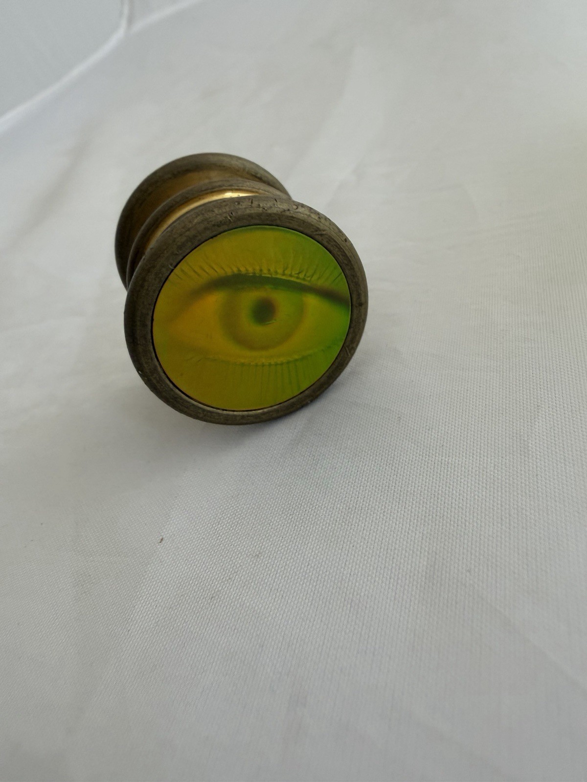 Vintage 90’s Heavy Brass Torpedo Holo Eye Slammer with Slammer Tube