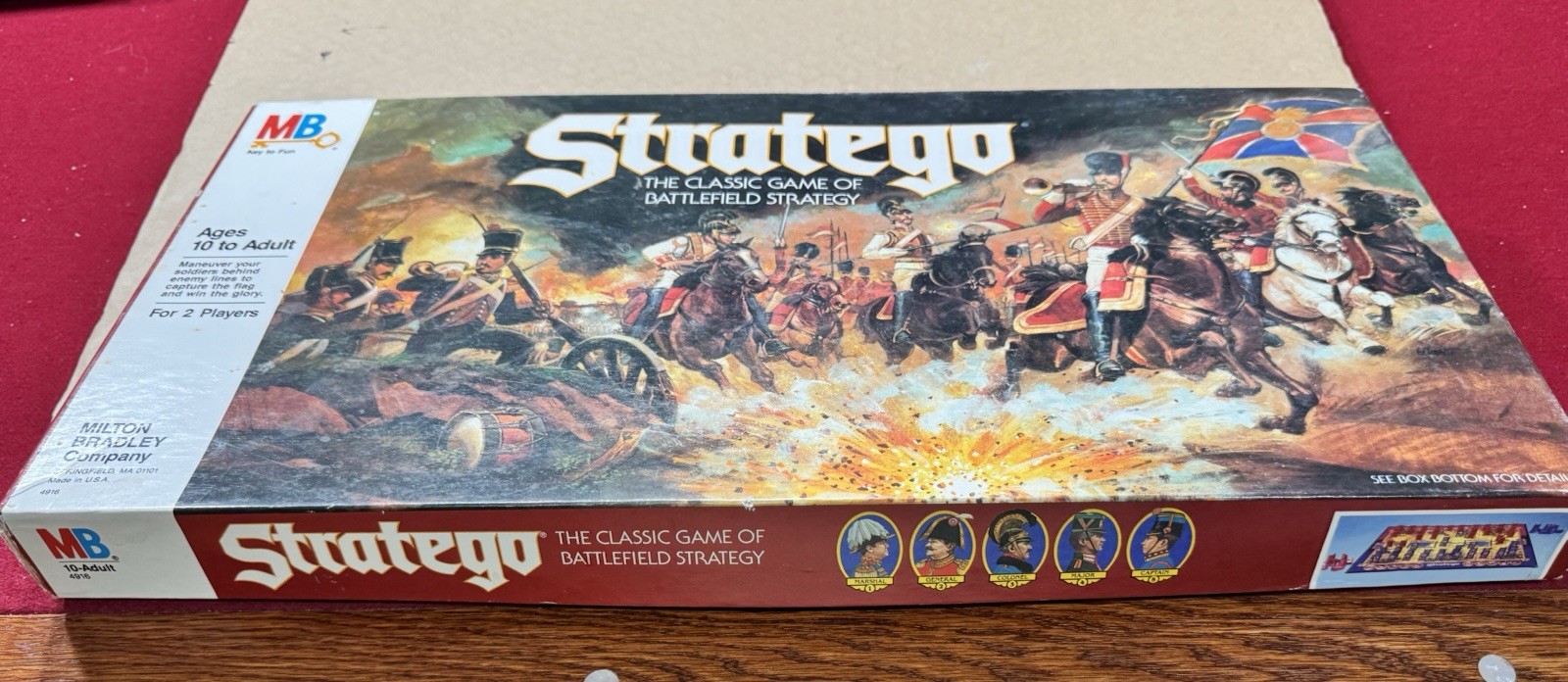 Stratego Battlefield Strategy Board Game Complete 4916 Milton Bradley 1986 Vtg